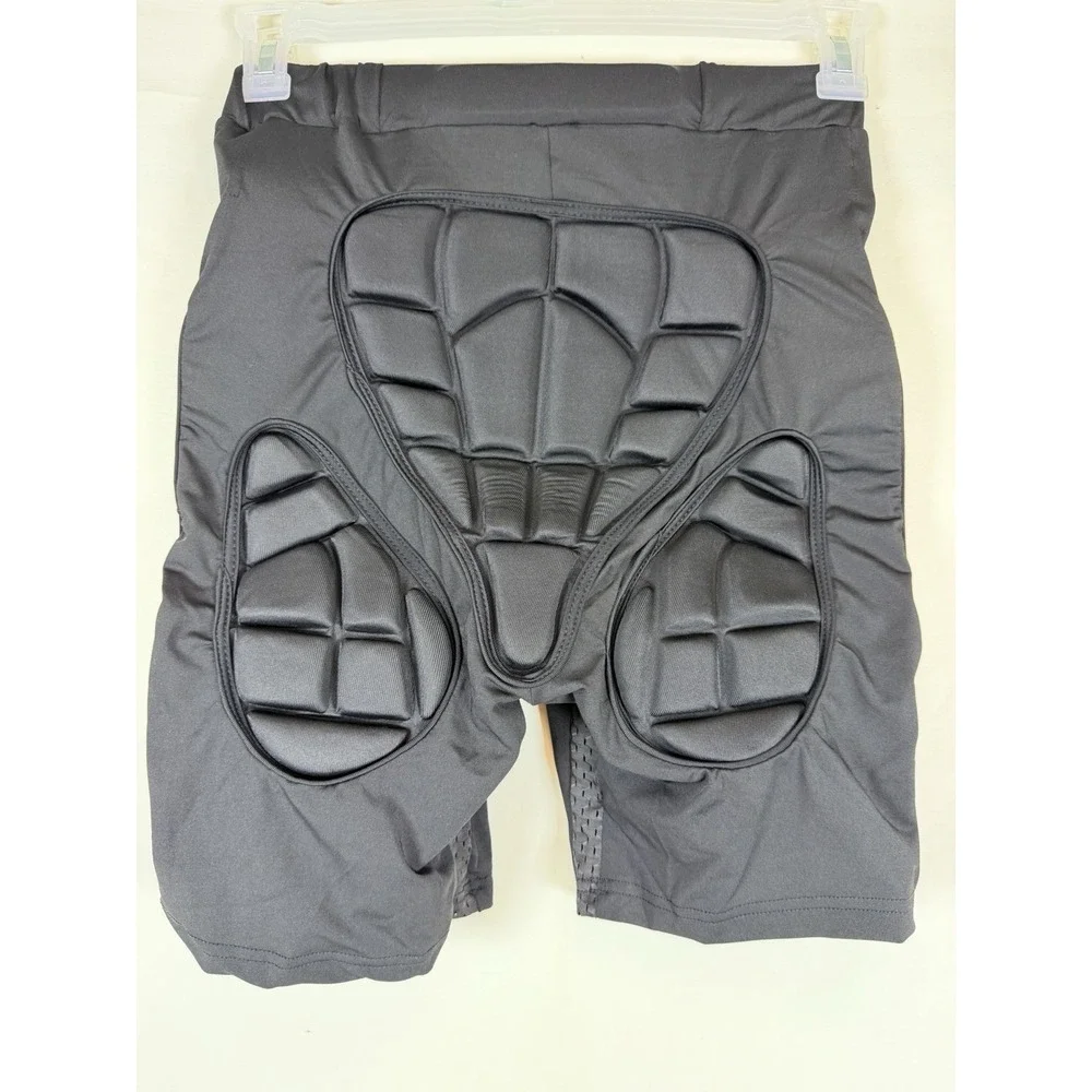 Padded Football Girdle Shorts Mens XXL Black Compression Hip Thigh Tailbone
